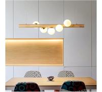 Moderne luci a Sospensione a LED con Sfera in Vetro Bianco Lampada a Sospensione con Fagiolo Magico di Lusso Compatibile con Ristorante, Soggiorno, Camera da Letto,Illuminazione