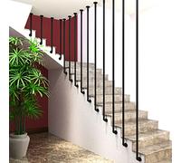 Moderne protezioni per scale a forma di L, ringhiere di sicurezza antiscivolo per anziani, uso interno/esterno, ferro battuto e tubo zincato, soluzioni per scale per villa e casa