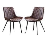 Moderne PU Küchenstühle 2er Set stabile Metallbeine elegante Esszimmerstühle für Wohnzimmer Lounge und Modern Küchen - Komfort & Stil vereint.