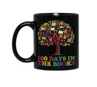 moderne Tazze di Caffè 100 Days in the Books Reading Teacher 100th Day of School. Tazza Da Caffe Personalizzabile Tazzine da caffè per papà Compleanno 330ml