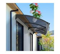 Moderne - Tettoia per porta in policarbonato da 2,5 mm, UPF 50+, tenda scalabile per veranda e patio, riparo da esterni, 80 x 100 cm, resistente alle intemperie