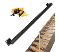 Moderne Wandmontierte Treppenhandläufe - Rutschfeste Metall-Haltegriffe für Innen- und Außenbereich 5,1 m Treppengeländer-Stützsatz Sicherer Halt & Elegantes Design