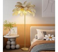 ModernFeather Lampada da terra ad angolo illuminazione per soggiorno e camera da letto Ele Home Decor EnergyEfficient Chic Design Soft Ambient Light