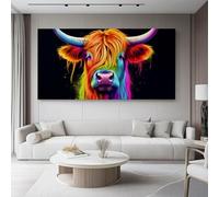 Moderni Camera Da Letto 50L x35l cm Senza cornice Decorazioni Parete Soggiorno Stampa Su Tela Moderna Casa Salotto Poste Arte Yak Colorato Decora la casa Regalo Colore scuro