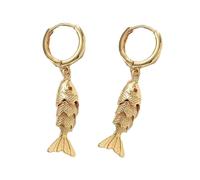 Moderni orecchini a forma pesce in rame orecchini pendenti per donne che desiderano migliorare proprio look con temi marini Gioielli dal design unico