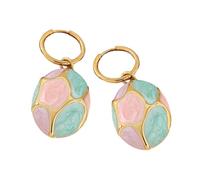 Moderni orecchini pendenti ovali in acciaio inox, eleganti orecchini pendenti progettati per donne alla moda con sensibilità ai metalli, gioielli per occasioni di lavoro, Misura unica, come descritto