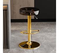 Moderni sgabelli da bar in acrilico per bancone della cucina, altezza regolabile, sedie da bar girevoli con asta di sollevamento dorata, sedile elegante e confortevole per la casa e la decorazione del