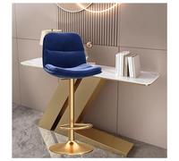 Moderni sgabelli da bar in velluto con base in metallo, eleganti sedie da pranzo per la colazione, per cucina e bancone