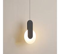 Moderno a Ciondolo Nero a Sospensione Light Dimmeble LED Circle Chandelier 10w Aitura del soffitto a Sospensione lineare Regolabile Bar Industriale LUCCHINA Industria