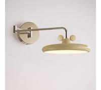 Moderno a LED Swing Braccio murale Applique Regolabile Comodino Lettura Lampada cromata Crema Decorazioni la Parete Illuminazione, 3 Colori in modalità 12w sconde artistiche postmoderne per Bambini