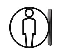 Moderno Acrilico Bagno Segno Elegante Ufficio Bagno Marker Bagno Simbolo Segnaletica Per Spazio Pubblico Ufficio Bagno Marker