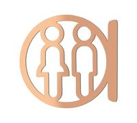 Moderno Acrilico Bagno Segno Elegante Ufficio Bagno Marker Bagno Simbolo Segnaletica Per Spazio Pubblico Ufficio Bagno Marker