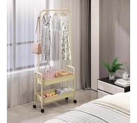 Moderno appendiabiti a forma di asino in metallo giallo con più cestini, ganci mobili indipendenti e piccolo gancio lley - elegante nizer.