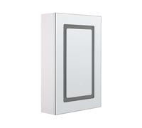 Moderno Armadietto a Muro da Bagno Nero a Specchio 88 x 40 x 35 cm Condor