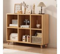 Moderno armadietto aperto per studio e biblioteca, marrone scuro, 79,8 x 30 x 74,9 cm, elegante libreria per casa e ufficio, vetrina decorativa