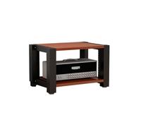 Moderno AV Media Stand Mensola angolare per Giradischi e Stereo, Altezza Regolabile Audio Rack Tower, Marrone Rossastro Entertainment Console, Ripiano audio-visivo compatto