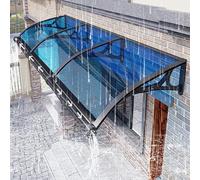 Moderno baldacchino in policarbonatoProtezione UV pioggia e neve Supporto in alluminio Elegante tenda da esterno per schermatura della luce solare Durevole e resistente alle intemperie