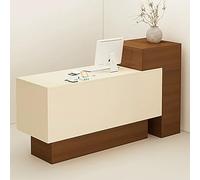 Moderno banco cassa con cassetti chiudibili per la gestione dei cavi e la reception dell'ufficio - elegante tavolo cassa per reception e spazi commerciali
