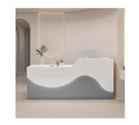 Moderno banco di ricezione con cassetti chiudibili - Elegante banco cassa per salone e reception - Servizio clienti efficiente e soluzione di nizzazione