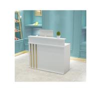 Moderno banco per la ricezione di casa e ufficio, banco cassa con area pagamenti, elegante stazione di ricezione per corridoio, ufficio, salone di bellezza (E, L80 cm/31,5 pollici)