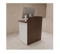 Moderno banco per ricevimenti con bancone, elegante tavolo per saloni di bellezza, uffici e vendita al dettaglio, design sul lato sinistro, 60 cm, scrivania di benvenuto perfetta per qualsiasi spazio