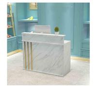Moderno banco per ricevimenti con bancone, rettangolare, per casa, ufficio, atrio, salone di bellezza, design elegante, 140 x 50 cm (A-2)