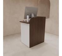 Moderno banco reception - 100 cm banco cassa & elegante tavolo anteriore scrivania per uffici, atrio e aree di attesa - mobili funzionali per spazi di ricevimento