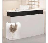 Moderno banco reception con armadietto e cassetto - bancone della reception per saloni di bellezza e negozi di abbigliamento - elegante soluzione per il check-out al dettaglio