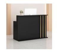Moderno banco reception con armadietto, elegante banco paga per saloni di bellezza e home office, 100 cm, reception per negozio e sala ricevimenti - E, L100 cm/40"