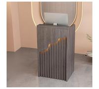 Moderno banco reception con cassetti, elegante banco di benvenuto per salone, ufficio e atrio, design compatto da 80 cm per una gestione efficiente dello spazio