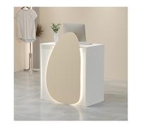 Moderno banco reception con cassetti, elegante bancone per saloni di bellezza e negozi al dettaglio, altezza 60 cm, design elegante per uso professionale