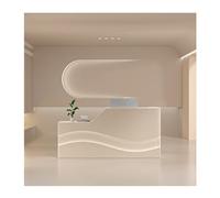 Moderno banco reception con cassetti per salone e istituto di bellezza, bancone da caffè al latte per negozi, mobili da ricevimento eleganti