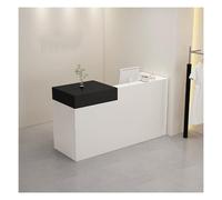 Moderno banco reception per ufficio hotel e cliniche elegante 90 x 50 cm (35,4 x 19,6 pollici) banco di benvenuto elegante tavolo di benvenuto per aziende e spazi commerciali
