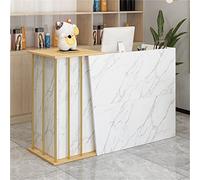 Moderno bancone di reception per supermercati, minimarket, hotel, bar, saloni e negozi di abbigliamento, grigio, 100 x 40 x 90 cm