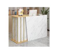 Moderno bancone per la reception per piccole imprese, ideale per supermercati, minimarket, hotel, bar, saloni e negozi di abbigliamento, design elegante e semplice, per casse e casse