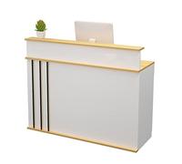 Moderno bancone per negozio di abbigliamento e bar, reception commerciale, design semplice, colore naturale, 60 x 50 x 100 cm, uso versatile in qualsiasi attività commerciale