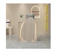 Moderno bancone per reception con cassetti, elegante bancone per salone di bellezza o negozio al dettaglio, lunghezza 80 cm, design contemporaneo per una migliore esperienza del cliente