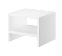 Moderno bianco comodino in Pino massello con ripiano inferiore 90.20-K5W