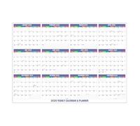 Moderno calendario da parete inglese 2026 con carta spessa e resistente agli strappi, perfetto per esercizi vocali, decorazione della casa, moderno calendario da parete, agenda annuale