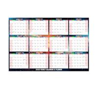 Moderno calendario da parete inglese 2026 con carta spessa e resistente agli strappi, perfetto per esercizi vocali, decorazione della casa, moderno calendario da parete, agenda annuale