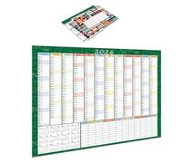 Moderno calendario inglese 2026 da appendere alla parete con carta spessa a strappo, perfetto per la pratica linguistica della decorazione della casa, calendario da parete moderno calendario annuale