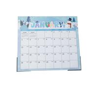 Moderno calendario inglese 2026 da appendere alla parete con carta spessa a strappo, perfetto per la pratica linguistica della decorazione della casa, calendario da parete moderno calendario annuale