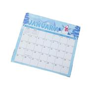 Moderno calendario inglese 2026 da appendere alla parete con carta spessa resistente agli strappi, perfetto per pratica linguistica, decorazione domestica, organizer da parete, calendario