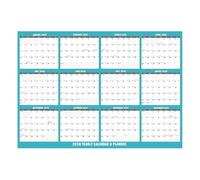 Moderno calendario inglese 2026 da appendere alla parete con carta spessa resistente agli strappi, perfetto per la pratica linguistica, decorazione domestica, calendario giornaliero per la casa