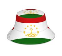 Moderno Cappello da Pesca,Flag of Tajikistan Print Cappelli da Spiaggia Morbido Cappello da Sole per Trekking Caccia Donna
