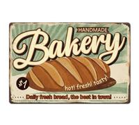 Moderno Cartello in Metallo Bakery Decorazioni murali Segni di regola per Pub,Ufficio,Genitori,Gestori di locali M