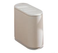 Moderno cestino per la spazzatura elegante per bagno, soggiorno e spazi vuoti, perfetto per vari tipi di rifiuti (bianco, 15 l)