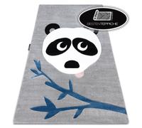 Moderno Colorata Tappeti Petit Panda Bianco Grigio Nero per Bambini Migliore