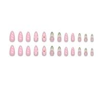 Moderno Con Disegni Floreali Francesi Mandorla Artificiale Acrilico Falso Per Gli Studenti 24Pcs Accessori Del Chi