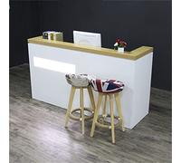 Moderno Contatore di Ricezione Bianco per Negozio di Abbigliamento Salone di Bellezza Bar Design Semplice Uso Versatile 60x50x100cm